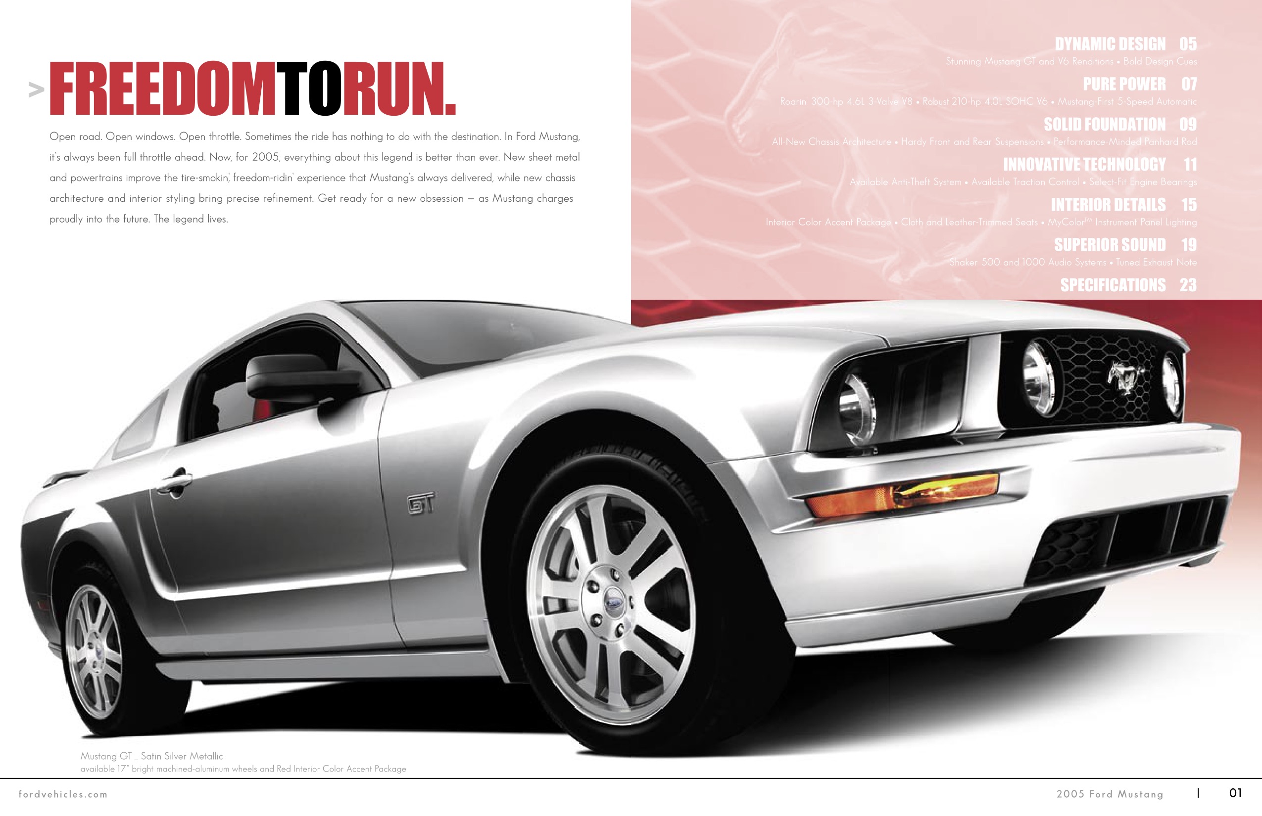 2005 Ford Mustang Brochure Page 12